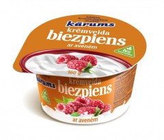 KARUMS Creamy curd with raspberries 160g
