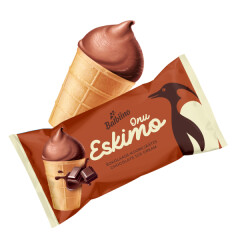 ONU ESKIMO Chocolate cream ice cream in waffle cup 0,065kg