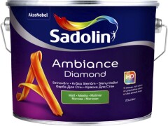 SADOLIN Sienų dažai ambiance diamond, bw bazė, baltos sp., matiniai 2,5l