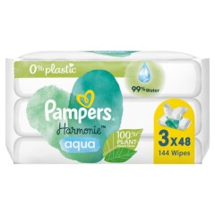 PAMPERS Drėgnosios kūdikių servetėlės PAMPERS HARMONIE PLASTIC 144pcs