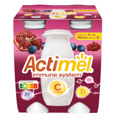 ACTIMEL Jogurt. gėrimas ACTIMEL Su vit. C granatų ir mėl. sk. ) 400g