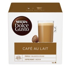 NESCAFE Kavos kapsulės Dolce Gusto Cafe Au Lait 16pcs