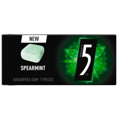 FIVE 5 SUGARFREE GUM SPEARMINT, 7 vnt. 14,4g