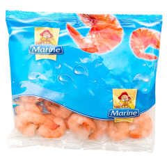 MARINE MARINE FROZEN VANNAMEI SHRIMPS 31/40 (cooked, peeled, deveined, tail-on) 0,24kg