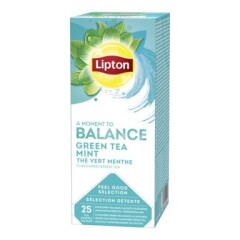 LIPTON Roheline tee münt 25x1,6g(fooliumis) 40g