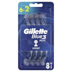 GILLETTE Vyriški vienkartiniai GILLETTE BLUE 3 FOOTBALL 8pcs