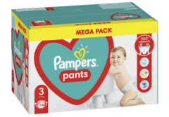 PAMPERS Sauskelnės-kelnaitės PAMPERS PANTS MEGA PACK 3, 6-11 kg, 128 vnt. 128pcs