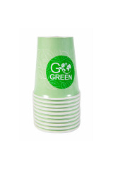GO GREEN Ökoloogilised joogitopsid 350ml 10pcs