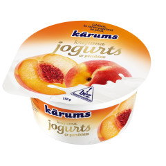 KARUMS Sweet cream yog. with peaches 150g