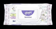 TEPE Happy servet. drėgn.vaik. Aloe Vera Sensitive N56 (TZMO) 6pcs