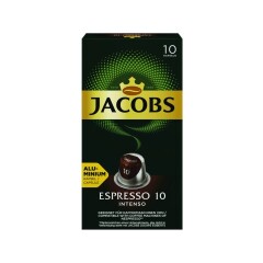 JACOBS kavos kapsulės JACOBS ESPRESSO INTENSO 10X5,2 g 10pcs