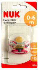 NUK Lutt happy kids nr 1 1pcs