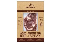 BIOVELA Brand. jautienos nugarinė kepsnys New York Strip 240g