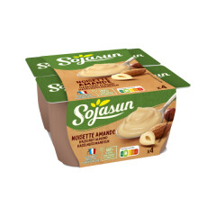 SOJASUN Sojų desertas su lazdynų riešutais ir migdolais SOJASUN, 6x(4x100g) 400g