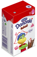 DANONE DANONKI Sokoladinis pienas Danonki su kalciu, 1,1% rieb. 250ml