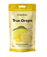TRUE DROPS kurgupastillid sidruniga 70g