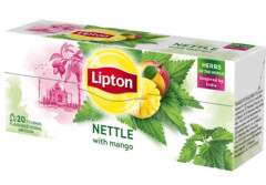 LIPTON Zāļu tēja maisiņos Nātres un mango 20x1.3 26g