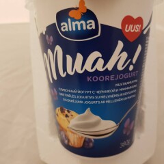 ALMA MUAH! Koorejogurt mustikate ja muffinitega 380g