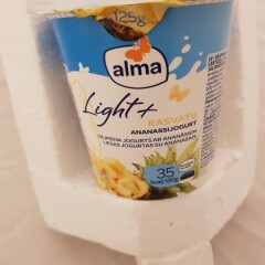 ALMA Light+ rasvatu ananassijogurt 125g