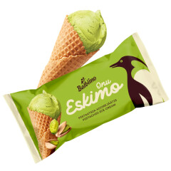 ONU ESKIMO Pistachio cream ice cream in waffle cone 0,08kg