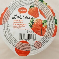 TERE LACREMA LaCrema Rammus maasika koorejogurt lakto 150g