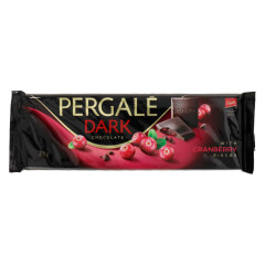 PERGALE Tumšā šokolāde ar dzērvenēm 220g