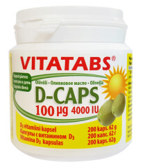 VITATABS Õlikapslid D3 62g