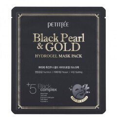 PETITFEE Näomask Black Pearl & Gold Hydrogel 1pcs