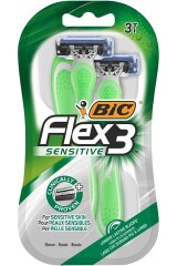 BIC Vienreiz lietojamo skuvekļi komplekts Flex3 Sensitive 3pcs
