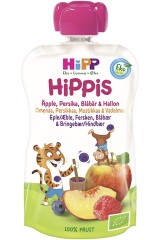 HIPP HIPPIS SMUUTI ÕUN-VIRS-MUST-VAAR  6K 100g