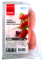 UVIC Tõelised sardellid rohke veiselihaga 500g