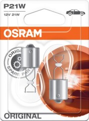 OSRAM Automobilinė lemputė OSRAM Original, P21W, BA15s, 21 W 2pcs