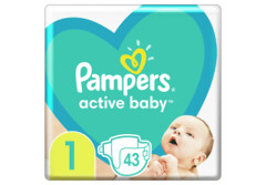 PAMPERS Active Nabu s1 2-3 kg 43pcs