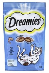 DREAMIES Skanėstas katėms su lašiša DREAMIES, 60g