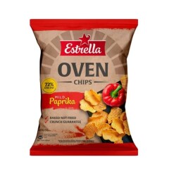 ESTRELLA Švelnaus paprikų skonio bulviniai traškučiai Oven Chips 125g