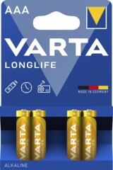 VARTA Elementai VARTA LONGLIFE EXTRA, AAA, LR3, 4 vnt. 4pcs