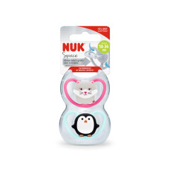 NUK Čiulptukas NUK SPACE 3SI, 2 vnt. 1pcs