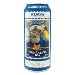 A. LE COQ Alkoholivaba õlu Beer Mail IPA hele 0,5l