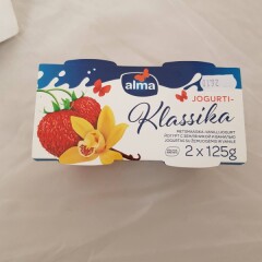 ALMA jogurt maasika-vanilli 2x125g 250g