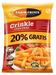 FARM FRITES OvenCrinkle 750g+20% 0,9kg