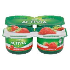 ACTIVIA Jogurtas su braškėmis, 2,6%rieb, (4x120 g) 480g