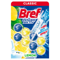 BREF WC valiklis-gaiviklis BREF POWER ACTIV LEMON, 2 vnt. 100g