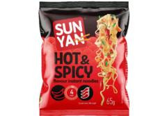 SUN YAN Ātri pagatavojamās nūdeles Hot &Spicy 65g