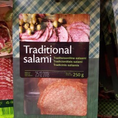 RAKVERE Salami Tradicionālais šķēlēs 250g