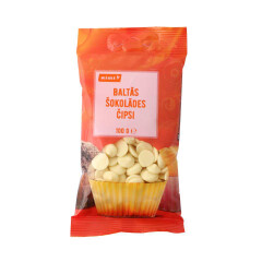 RIMI White chocolate buttons 100g