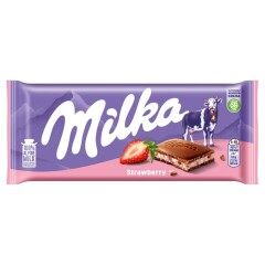 MILKA Šokoladas MILKA STRAWBERRY YOGHURT su įdaru 100g