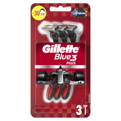 GILLETTE Raseerija Gillette Blue3 Red 3tk 3pcs