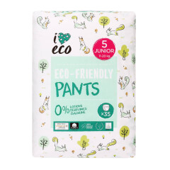 I LOVE ECO Püksmähkmed Eco-friendly Junior 5, 11-20kg 35pcs