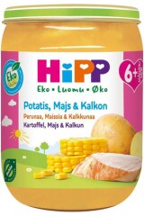 HIPP PÜREE KARTUL-MAIS-KALKUN 6k. 190g