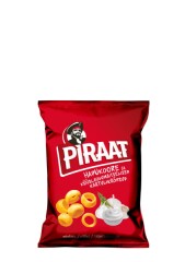 PIRAAT Sour cream and garlic flavoured potato snacks 60g